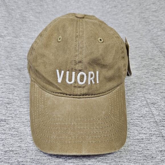 Vuori Ball Cap Strapback Unisex Camel Beige Logo Dad Hat Outdoor Embroidered NWT - Picture 2 of 15